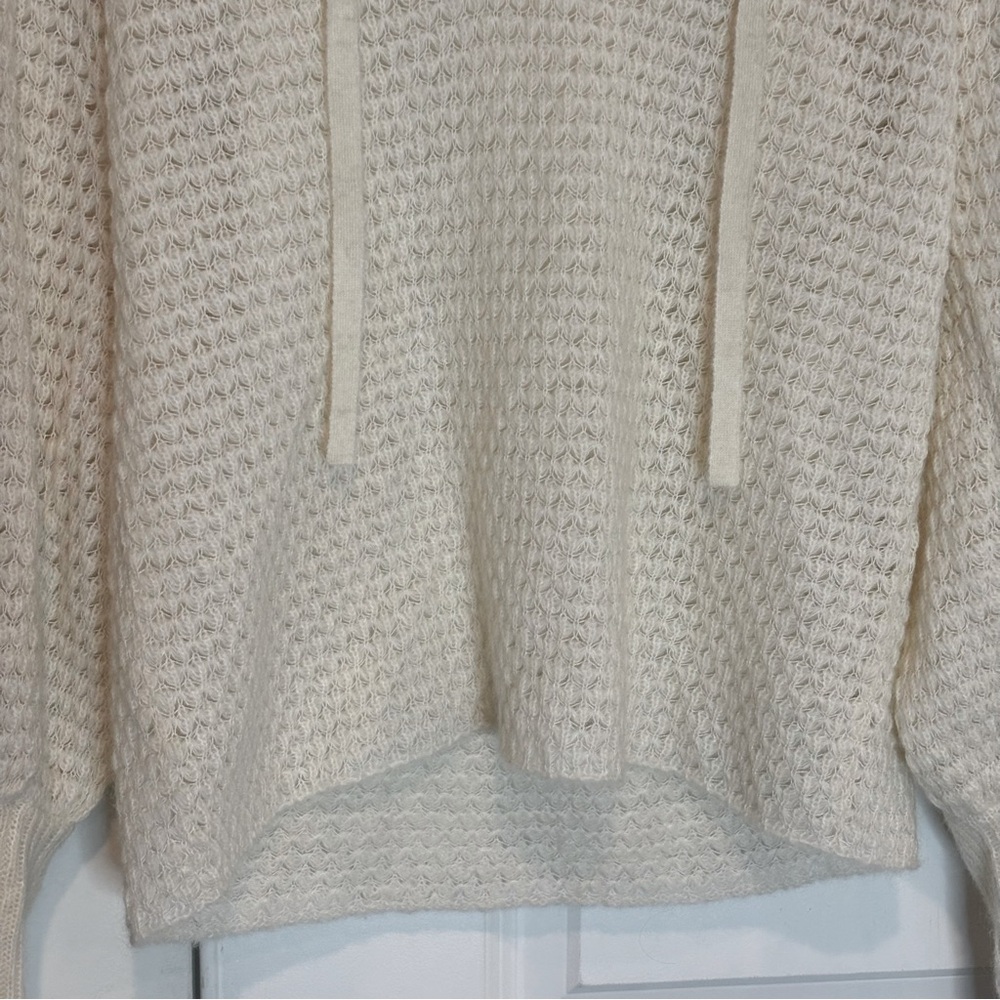 Ulla Johnson Lara Ivory Alpaca Blend Tie Neck Sweater M - Picture 4 of 8
